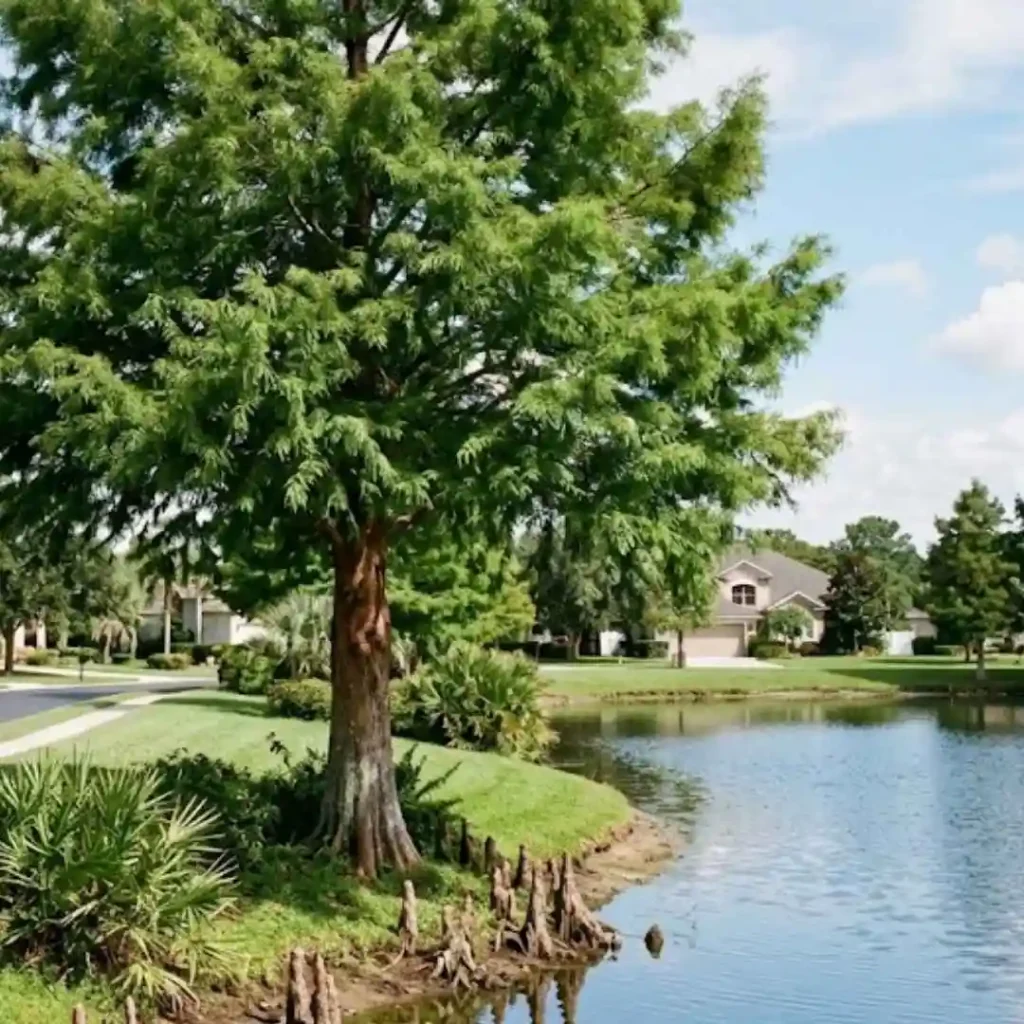 Healthy Bald Cypress tree maintained in a Cypress Head neighborhood
