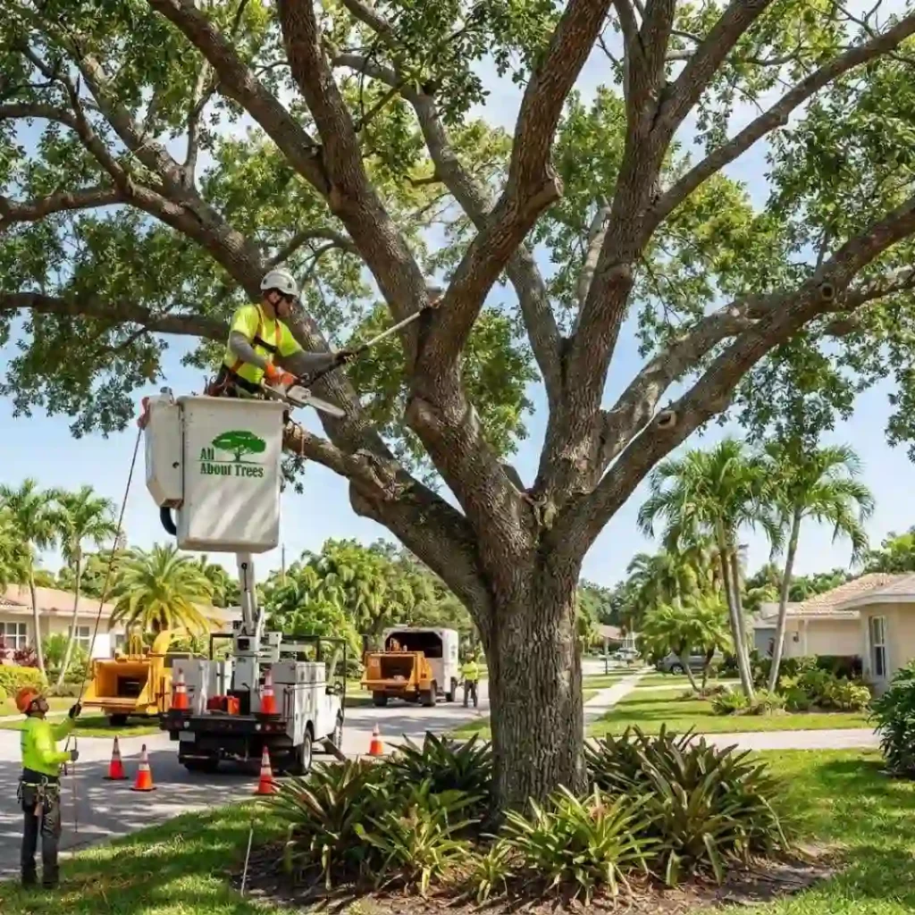 Professional tree pruning by ISA Certified Arborist in Fort Lauderdale
